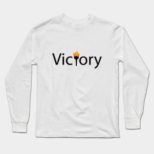 Victory being victorious artsy Long Sleeve T-Shirt